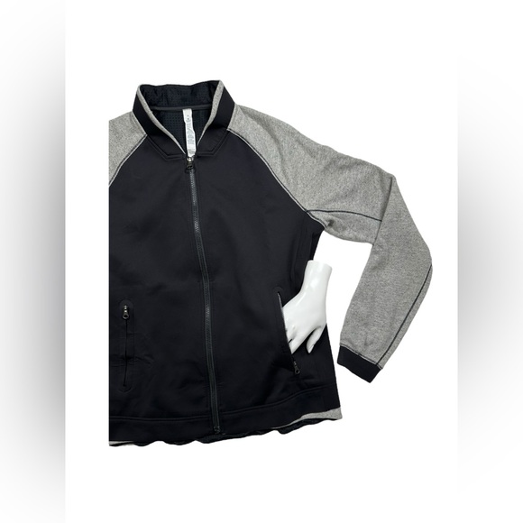 “RARE” Lululemon‎ Var-City Bomber Black / Heathered Black Size 8 - Picture 11 of 16